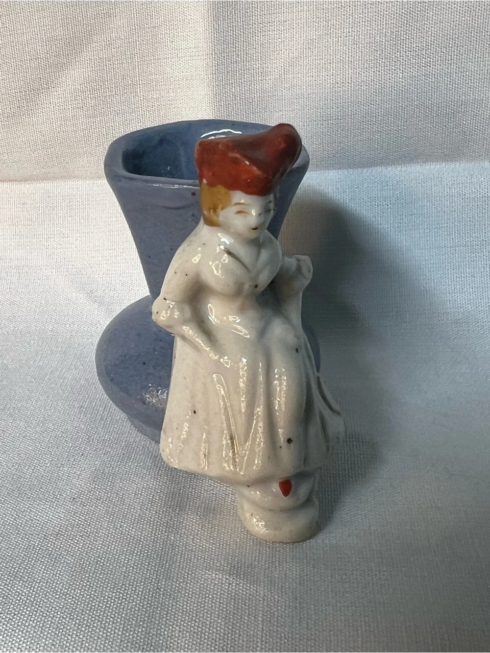Vintage Miniature Porcelain Figurine Vase Made in Occupied Japan